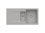 Villeroy & Boch Siluet Einbauspüle 333702KD mit Ablaufgarnitur und Exzenterbetätigung, Fossil