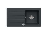 Villeroy & Boch Architectura Einbauspüle 335002S5 mit Ablaufgarnitur und Exzenterbetätigung, Ebony