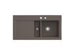 Villeroy & Boch Subway 60 Einbauspüle 671202TR rechts, mit Ablaufgarnitur und Exzenterbetätigung, 1000 x 510 mm, Timber