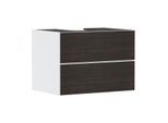 hansgrohe Xevolos E Waschtischunterschrank 54187730 780x555x550mm, 2 Schubladen, mattweiß, Eiche dunkel