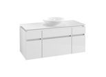 Villeroy & Boch Legato Waschtischunterschrank B578L0DH 120x55x50cm, mit LED-Beleuchtung, Glossy White