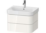 Duravit Happy D.2 Plus Waschtisch-Unterschrank HP4386022220000 62,5 x 49 cm, weiß hochglanz, 2 Schubkästen