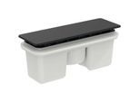 Ideal Standard Spezial-Ablaufgarnitur T4493V3 19,5x5cm, mit Abdeckung, schwarz matt