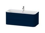 Duravit Happy D.2 Plus Möbelwaschtisch-Unterschrank HP4639O98980000 117,5x49cm, 2 Schubkästen, 1 Hahnloch, nachtblau seidenmatt