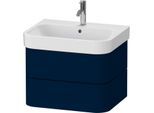 Duravit Happy D.2 Plus Waschtisch-Unterschrank HP4386098980000 62,5 x 49 cm, nachtblau seidenmatt, 2 Schubkästen