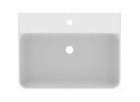 Ideal Standard Conca Waschtisch T379001 mit Hahnloch, ohne Überlauf, 600 x 450 x 145 mm, weiß
