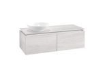 Villeroy & Boch Legato Waschtischunterschrank B579L0E8 120x38x50cm, mit LED-Beleuchtung, White Wood