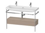Duravit Happy D.2 Plus Möbelwaschtisch-Kombination HP4854O75750000 117,5x49cm, mit Metallkonsole, leinen