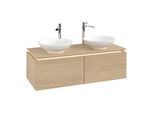 Villeroy & Boch Legato Waschtischunterschrank B583L0VJ 120x38x50cm, mit LED-Beleuchtung, Nordic Oak
