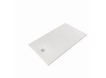 Kludi TERRA Duschwanne 09DW0553 90 x 160 x 3 cm, Abflussabdeckung inkl. Mattweiß