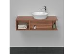 Duravit D-Neo Waschtisch-Unterschrank DE493907979 100 x 48 cm, Nussbaum Natur, 1 Fach, 1 Konsolenplatte, wandhängend