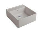 Villeroy und Boch Spülstein Einzelbecken 632061KD Ablaufgarnitur, Handbetätigung, Befestigungssatz, Fossil