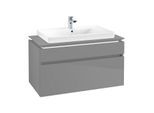 Villeroy & Boch Legato Waschtischunterschrank B695L0FP 100x55x50cm, mit LED-Beleuchtung, Glossy Grey