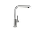Villeroy und Boch Küchenarmatur Modern Steel 966801LE 14 l/min, flexible Anschlussschläuche, Edelstahl massiv poliert