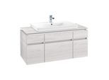 Villeroy & Boch Legato Waschtischunterschrank B697L0E8 120x55x50cm, mit LED-Beleuchtung, White Wood
