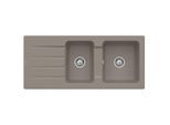 Villeroy & Boch Architectura Einbauspüle 338001TR mit Ablaufgarnitur und Handbetätigung, Timber