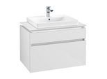 Villeroy & Boch Legato Waschtischunterschrank B679L0DH 80x55x50cm, mit LED-Beleuchtung, Glossy White