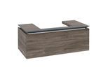Villeroy und Boch Legato Waschtischunterschrank B68000RK 100x38x50cm, Waschtisch mittig, Stone Oak