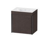 Duravit XViu Waschtisch-Unterschrank XV4630NB272C 45x33,3cm, 1 Tür, links, ohne Hahnloch, schwarz matt, Rahmen C, eiche dunkel gebürstet