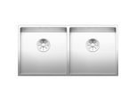 Blanco Claron Spüle 521618 400/400-U, 86,5 x 44 cm, Edelstahl Seidenglanz, ohne Ablauffernbedienung