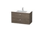 Duravit Brioso c-bonded Waschtischunterschrankset BR4607N1051 100 x 48 cm, chrom/Pine Terra, ohne Hahnloch