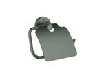 Grohe Essentials WC-Papierhalter 40367AL1 hard graphite gebürstet, mit Deckel, verdeckte Befestigung