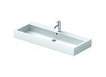 Duravit Vero Waschtisch 04541208001 120x47cm, mit Hahnloch, mit Überlauf, mit Hahnlochbank, schwarz WonderGliss