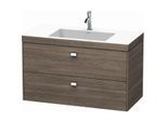 Duravit Brioso c-bonded Waschtisch mit Unterbau BR4607O1051, 100x48cm, Pine Terra/Chrom, 1 Hanloch