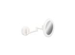 Hewi LED-Kosmetikspiegel 950.01.26002 d= 200mm, 5-fach, beleuchtet, matt weiß beschichtet