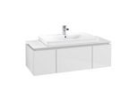 Villeroy & Boch Legato Waschtischunterschrank B69600DH 120x38x50cm, Glossy White
