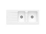 Villeroy & Boch Architectura Einbauspüle 338001R1 mit Ablaufgarnitur und Handbetätigung, weiß