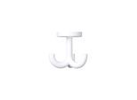 Hewi 477 Haken 477.90B05298 70mm, 3-fach, drehbar, über 15mm Dicke, matt, signalweiß