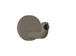 Hewi 477 Wandhaken 477.90B03584 105mm, Türpuffer schwarz, matt, umbra