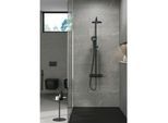 Kludi Thermostat-Dual-Shower-System 6907939-00 mit Handbrause DIVEx3S, mattschwarz