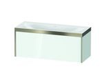 Duravit XViu Waschtisch-Unterschrank XV4612NB185P 120x48cm, 1 Auszug, ohne Hahnloch, champagner matt, Rahmen P, weiß hochglanz