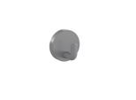 Hewi 477 Einzelhaken 477.90B01095 45 mm, matt, felsgrau