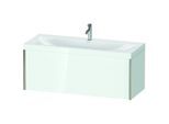 Duravit XViu Waschtisch-Unterschrank XV4612OB185C 120x48cm, 1 Auszug, 1 Hahnloch, champagner matt, Rahmen C, weiß hochglanz