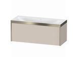 Duravit XViu Waschtisch-Unterschrank XV4612NB191P 120x48cm, 1 Auszug, ohne Hahnloch, champagner matt, Rahmen P, taupe matt