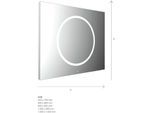 Emco Mi 240 LED-Lichtspiegel 106045007000100 450 x 700 mm, mit einem runden Lichtausschnitt