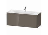 Duravit XViu Waschtisch-Unterschrank XV4612OB289C 120x48cm, 1 Auszug, 1 Hahnloch, schwarz matt, Rahmen C, flannel grey hochglanz