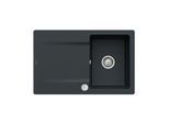 Villeroy und Boch Flächenbündige Spüle 33342FS5 mit Ablaufgarnitur und Exzenterbetätigung, Ebony