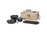Echtwerk Dutch-Oven-Set, Schwarz, Metall, 7-teilig, 16,5 cm, Grills, Holzkohlegriller