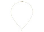 Kette mit Anhänger JOBO "Stab", gelb (gelbgold 375), Halsketten, Damen, Gelbgold 375, L: 42, 375 Gold 42 cm