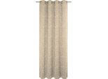 Vorhang ADAM "Flower Cuvée Light" Gr. 1, beige, B:145cm H:145cm, Jacquard, Baumwolle (Bio-Baumwolle), Gardinen, aus 100% Bio-Baumwolle, Made in Germany