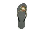 UZURII Slipper & Pantoletten - Zehentrenner Maria Army Green - Gr. 39_40 - in Grün - für Damen