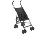 My Baby Lou Buggy , Schwarz , Textil , 4,7 Zoll , 45x99x73 cm , EN 1888 , 5-Punkte-Gurt, Doppelbremse , Baby on Tour, Kinderwagen, Buggys