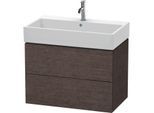 Duravit L-Cube Waschtisch-Unterschrank LC627707272 78,4x 45,9 cm, eiche dunkel gebürstet, 2 Schubkästen, wandhängend
