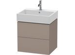 Duravit L-Cube Waschtisch-Unterschrank LC627504343 58,4x 45,9 cm, basalt matt, 2 Schubkästen, wandhängend