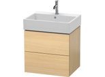 Duravit L-Cube Waschtisch-Unterschrank LC627507171 58,4x 45,9 cm, mediterane eiche, 2 Schubkästen, wandhängend