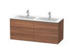 Duravit L-Cube Waschtischunterbau LC625907979 Nussbaum Natur, 129x55x48,1cm, 4 Schubladen